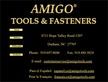 Tablet Screenshot of amigotools.com